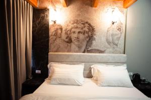 מיטה או מיטות בחדר ב-Hotel Valbor