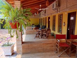 Patio nebo venkovní prostory v ubytování Tupasy Marangatu Hostal