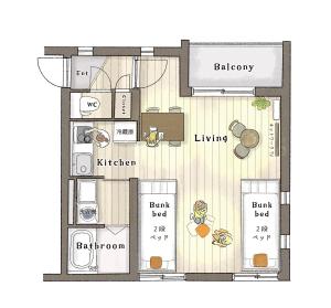 Plano de The Base Sapporo Susukino