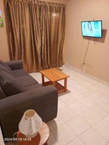 Μια τηλεόραση ή/και κέντρο ψυχαγωγίας στο Confortable departamento de 1 habitación Edificio Los Naranjos