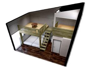 The BREAKFAST HOTEL MARCHE Ishigaki Island客房内的一张或多张床位