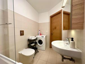 Vannituba majutusasutuses One bedroom Sunny Tallinn Street Apartment With Parking +21 fotot