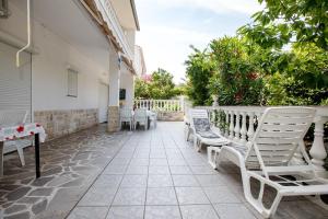 Balkón nebo terasa v ubytování Apartments Mili