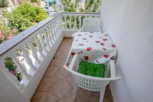 Balkón nebo terasa v ubytování Apartments Mili