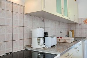 Kuchyň nebo kuchyňský kout v ubytování Apartments Mili