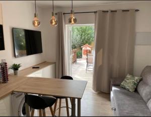 Χώρος καθιστικού στο Zen House