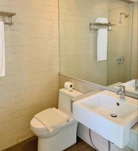 Koupelna v ubytování Kojõ Hotel Tagum