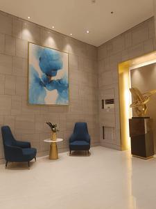 A seating area at Cozy Staycation at Destiny's Crib Fame, Edsa Mandaluyong