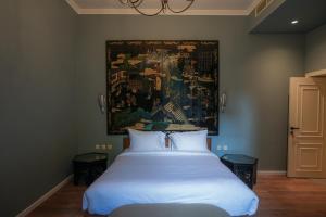 Posteľ alebo postele v izbe v ubytovaní Boutique Residence Villa Atouta-Lemon Spaces Maadi