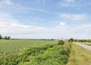 a field of green grass with a dirt road at Bridlington Holiday Cottages in Fraisthorpe +17 photos