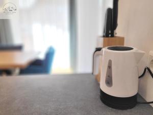 Kaffi- og teaðstaða á Penthouse Apartment Bergkristall