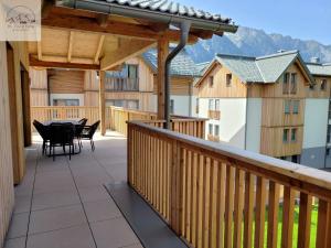 Svalir eða verönd á Penthouse Apartment Bergkristall