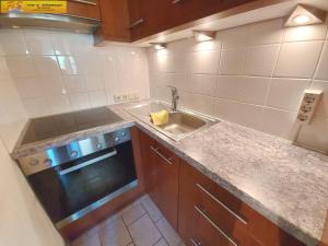 Kuchyň nebo kuchyňský kout v ubytování Apartment Sandra