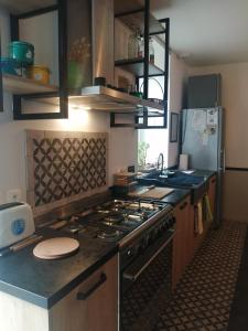 Kuchyň nebo kuchyňský kout v ubytování Le Quai 18 + 5 fotografií