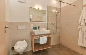 Kúpeľňa v ubytovaní Schoene Ferienwohnung