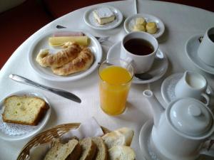 Opciones de desayuno para los huéspedes de Villa Nuccia Hotel Boutique