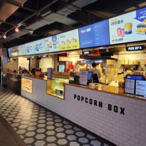 a popcorn box counter in a fast food restaurant at W House r077 in Gimpo