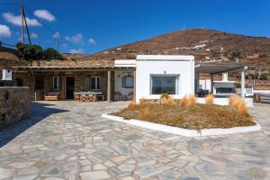 En generel udsigt til bjerge eller udsigt til bjerge taget fra feriehuset