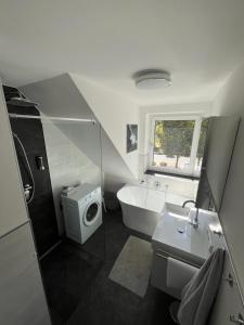 Kúpeľňa v ubytovaní Loft am Park