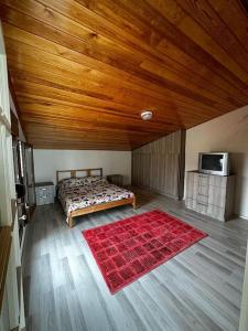 Postel nebo postele na pokoji v ubytování Denize Yakın Müstakil Tripleks Villa + 19 fotografií