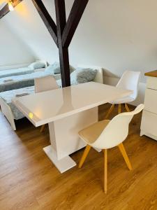 Χώρος καθιστικού στο Flussnähe Dreierwohnung