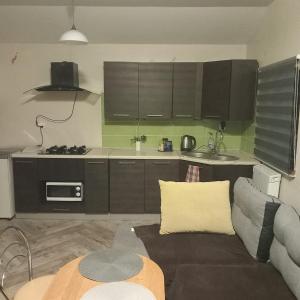 Kuchnia lub aneks kuchenny w obiekcie Domki Letniskowe oraz Chata Grillowa " Nad Zalewem "Bliżyn