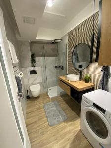 Koupelna v ubytování Z8 Prémium Apartman