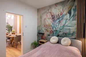 Postel nebo postele na pokoji v ubytování Z8 Prémium Apartman
