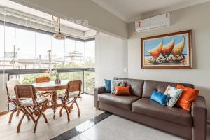 Χώρος καθιστικού στο Beach Pinheira - Casa completa e confortável