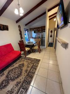 Eldhús eða eldhúskrókur á Hare Henua Bed & Breakfast