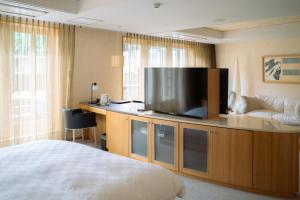 TV a/nebo společenská místnost v ubytování Nasu Kasumigajo Hotel & Resort