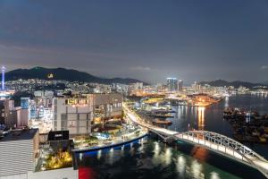 Nespecifikovaný výhled na destinaci Pusan nebo výhled na město při pohledu z hotelu