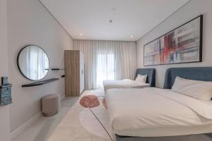 Postel nebo postele na pokoji v ubytování Mabaat-Executive 3BR-Hittin - 567