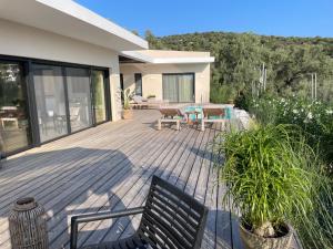A balcony or terrace at Villa Hermes