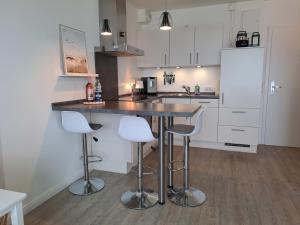 Dapur atau dapur kecil di Fördeglück Ahoi