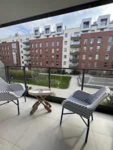 En balkon eller terrasse på LTS RENT Luxury&Comfortable Blue Residence Angielska Grobla