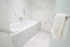 Koupelna v ubytování Hotel Podrinje