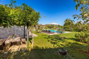 an image of a yard with a swimming pool at Villa Stari Dor in Heki
