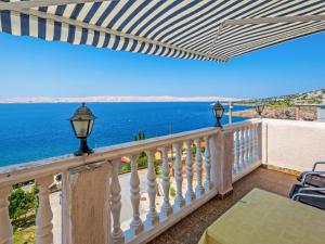 a balcony with a view of the ocean at Apartment Delfin-6 by Interhome in Cesarica