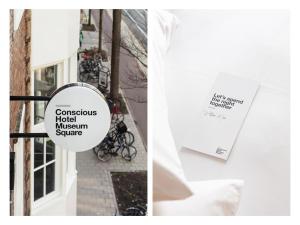 Een certificaat, prijs of ander document dat getoond wordt bij Conscious Hotel Museum Square