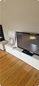 TV a/nebo společenská místnost v ubytování Lägenhet i smedby