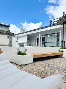 Balkón nebo terasa v ubytování 山田心精品民宿 Valley Heart Inn + 37 fotografií