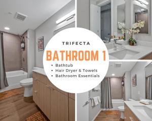 Koupelna v ubytování High-Rise Apt Raleigh Free Parking & Sunset View 2