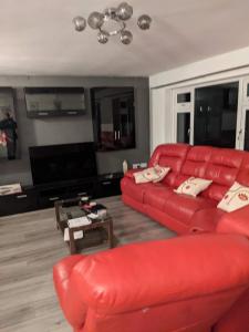 Posezení v ubytování Central Mablethorpe Apartment