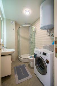 Kúpeľňa v ubytovaní NYC Apartman with garage