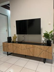 TV a/nebo společenská místnost v ubytování La Canopé - T2 calme et central avec son jacuzzi