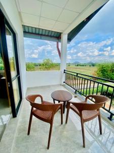 Balkón nebo terasa v ubytování Organic Garden Resort Sigiriya + 37 fotografií