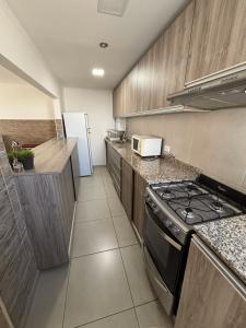 Η κουζίνα ή μικρή κουζίνα στο Departamento Centro +4 φωτογραφίες