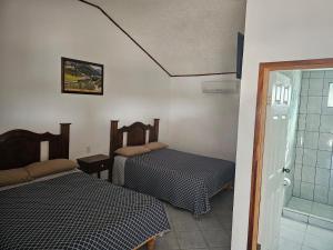 Postel nebo postele na pokoji v ubytování Sierra Hotel