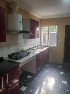 Kuchyň nebo kuchyňský kout v ubytování Dee service apartment